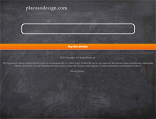 Tablet Screenshot of placeaudesign.com